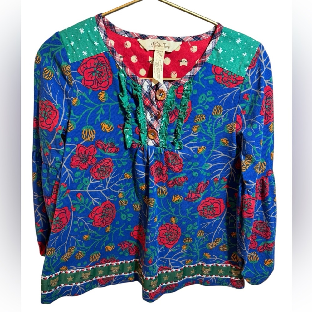 Matilda‎ Jane Long Sleeve Floral Mixed Print Top – Size 4 –